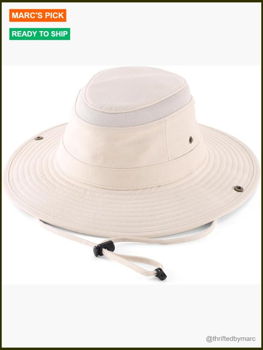 UPF 50+ Wide Brim Sun Hat Mesh Crown Foldable Bucket Cowboy Hat for Fishing
